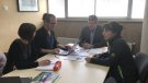 Visita de l'Institut de Gurb al de Cassà per conèixer els projectes de llengües estrangeres