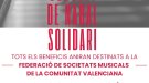 Divendres, concert solidari per als afectats de la Dana