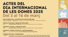 Molts actes per a celebrar el Dia Internacional de les Dones 2025 a Cassà