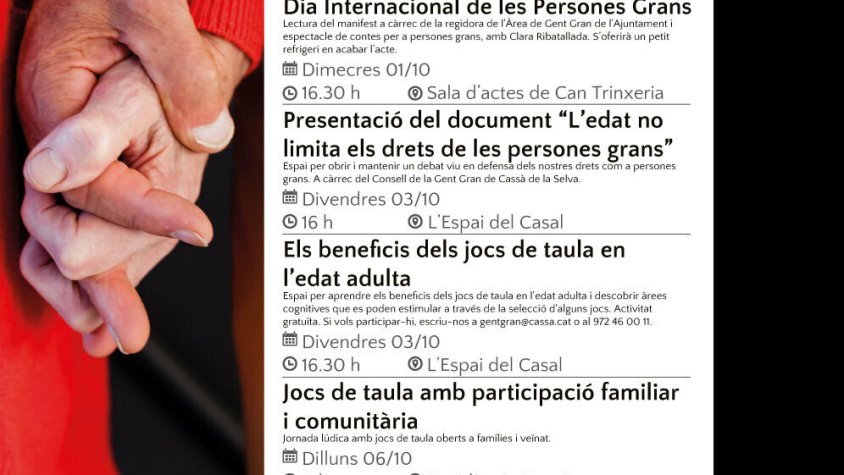 Dia internacional de la Gent Gran