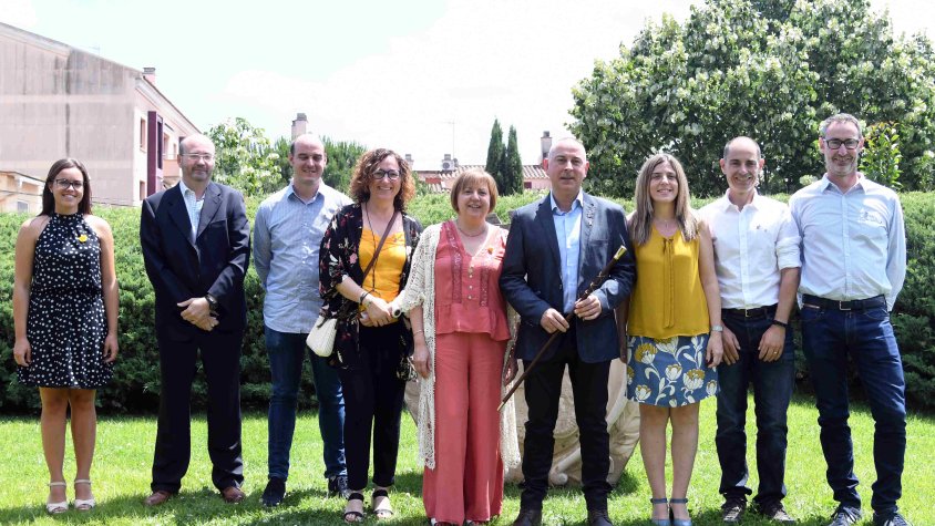 L'equip de govern del nou Ajuntament de Cassà, que presideix Robert Mundet
