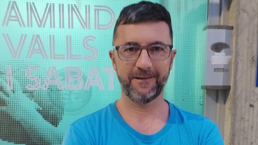 Francesc Linares, entrenador del sènior masculí de bàsquet