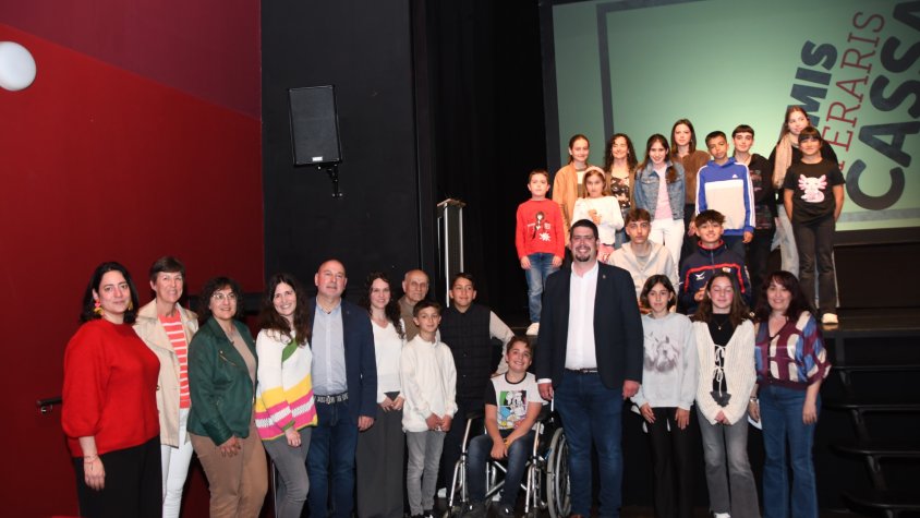 Imatge dels premiats als Premis Literaris del 2025