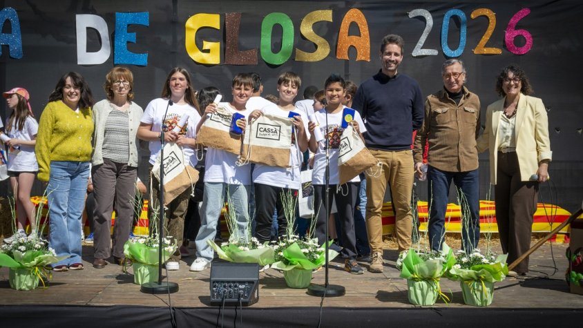 Els equips guanyadors i un aspecte de la jornada de glosa d'avui