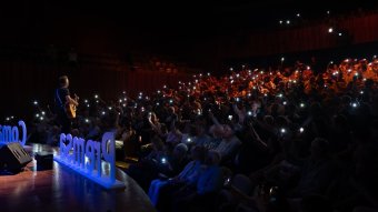 Una fotografia de Cassadigital.cat, obra d'Eduard Duran, premiada a la nit de la Premsa Comarcal