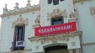 La pancarta de 
